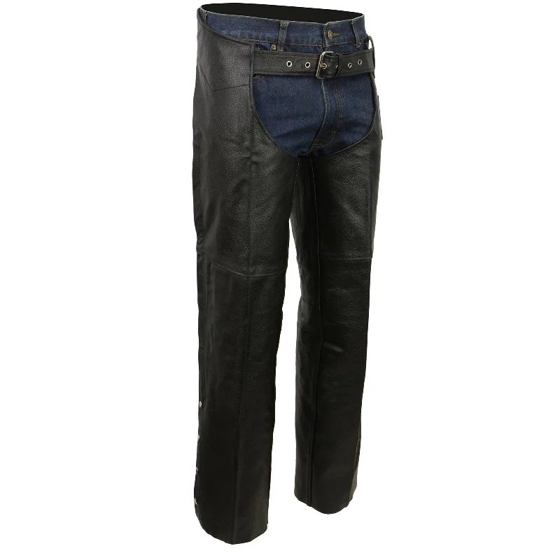 Weekend Savings Fiesta Event Biker EL1117BO Black Real Premium Leather Motorcycle Chaps for Men - Premium Leather Riding Chaps Weekend Savings Fiesta Event Biker EL1117BO Black Real Premium Leather Motorcycle Chaps for Men - Premium Leather Riding Chaps
