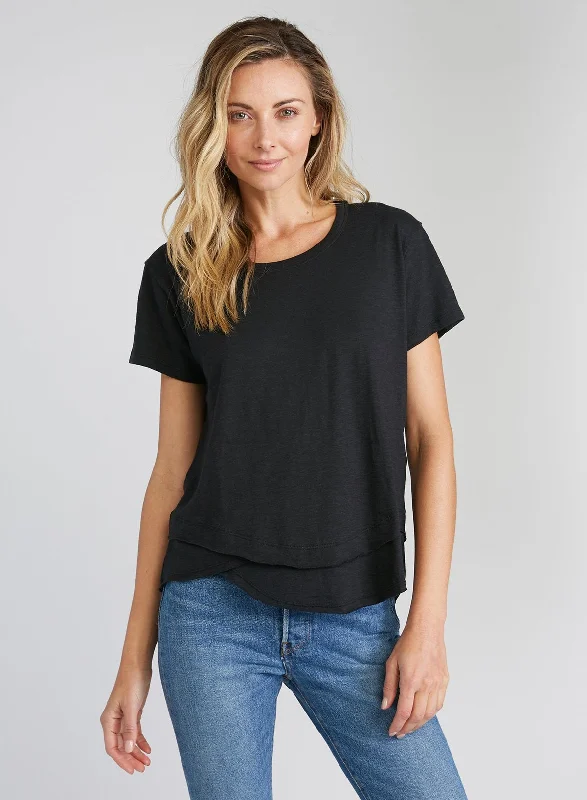 Weekend Steals Await AVA MOCK LAYER T-SHIRT