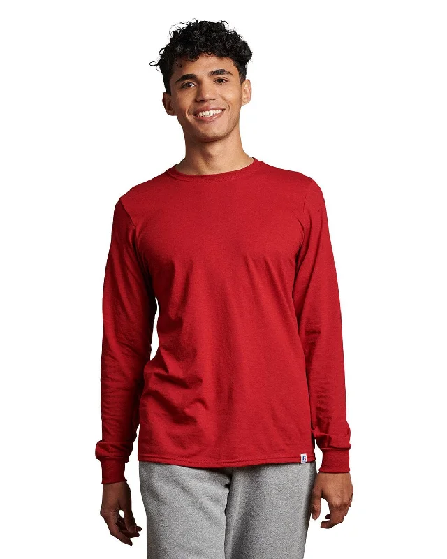 Value Deals Russell Athletic Unisex Essential Performance Long-Sleeve T-Shirt | Cardinal Value Deals Russell Athletic Unisex Essential Performance Long-Sleeve T-Shirt | Cardinal
