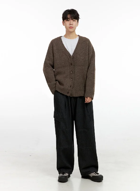 Bargain Blast Men's Solid Wide Fit Cargo Pants IN422