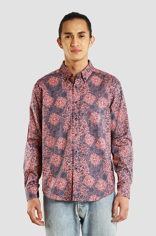 The Best Prices Nusantara Slim Fit Long Sleeve Dreams in Peach Amber
