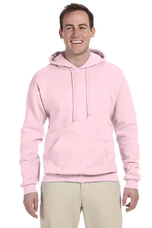 Stock Clearance Jerzees Mens NuBlend Pill Resistant Fleece Hooded Sweatshirt Hoodie w/ Pouch Pocket - Classic Pink Stock Clearance Jerzees Mens NuBlend Pill Resistant Fleece Hooded Sweatshirt Hoodie w/ Pouch Pocket - Classic Pink