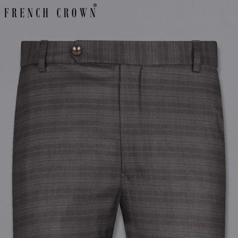 Epic Deals Grape Grey Striped Woolrich Pant