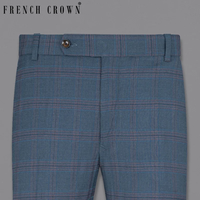 Exclusive Savings Pickled Bluewood Super fine Checkered Woolrich Pant