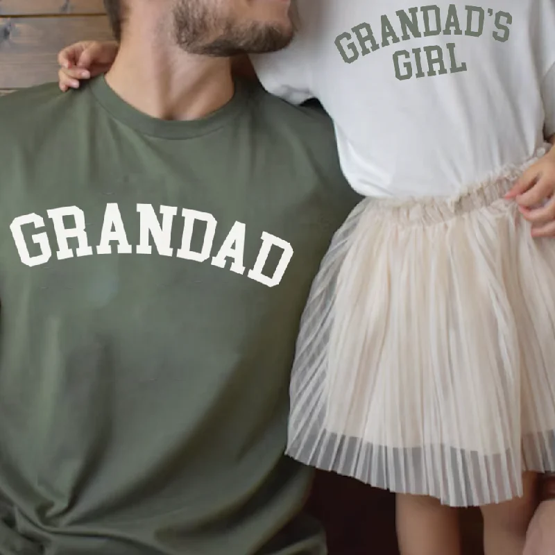 Price Cut Grandad & Grandad's Girl College Matching T-Shirts