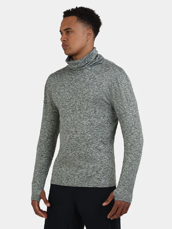 Weekend Offers That Please Warm-Up Thermal Long Sleeve Funnel Neck Top For Men With Brushed Inner Fabric, Thumbholes & Reflective Strips Weekend Offers That Please Warm-Up Thermal Long Sleeve Funnel Neck Top For Men With Brushed Inner Fabric, Thumbholes & Reflective Strips