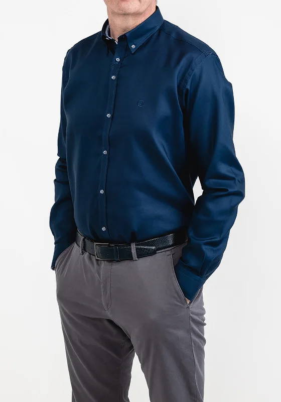 Great Bargain Andre Liffey Long Sleeve Shirt, Navy