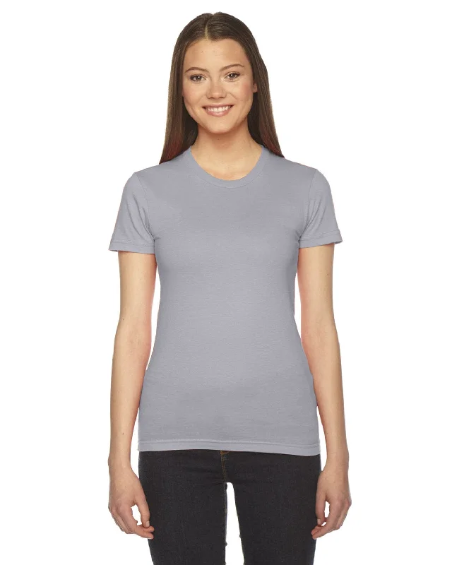 Weekend Deal American Apparel Ladies Fine Jersey Short Sleeve T-Shirt | Slate