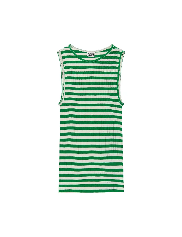 Super Deal NPS Tank Top Broadway, Green/Ecru