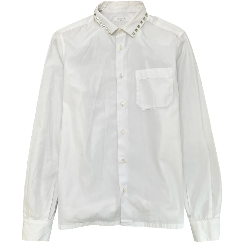 Weekend Savings Spectacle Men's Rockstud Long Sleeve Shirt White Size S
