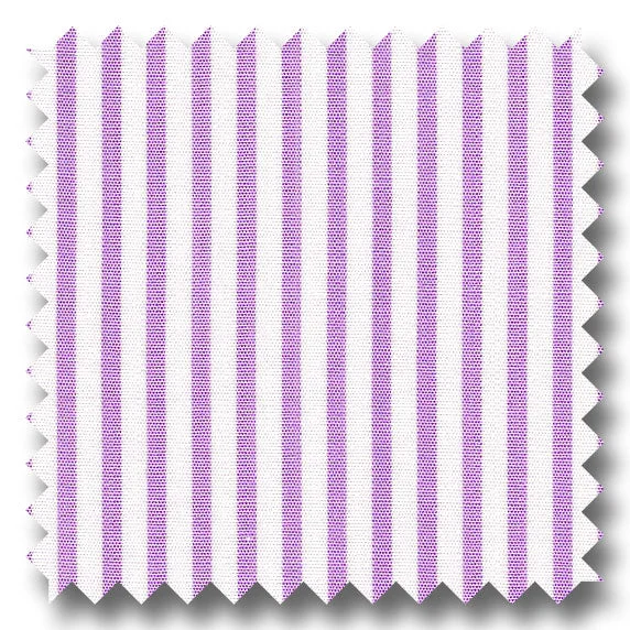 Limited Time Offer Lavender Stripe 2Ply Broadcloth - Custom Dress Shirt