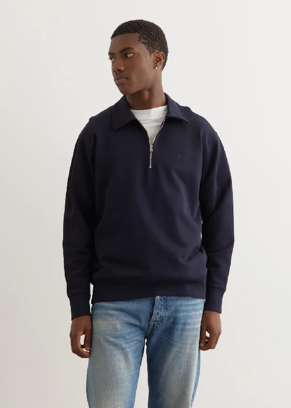 Super Sale Ketel Relaxed Organic NORSE Logo Half Zip Sweater