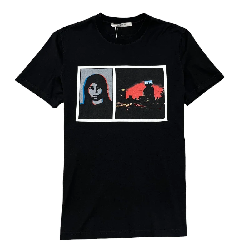 Weekend Bargains to Savor Men's Face Logo T-Shirt Black Size M