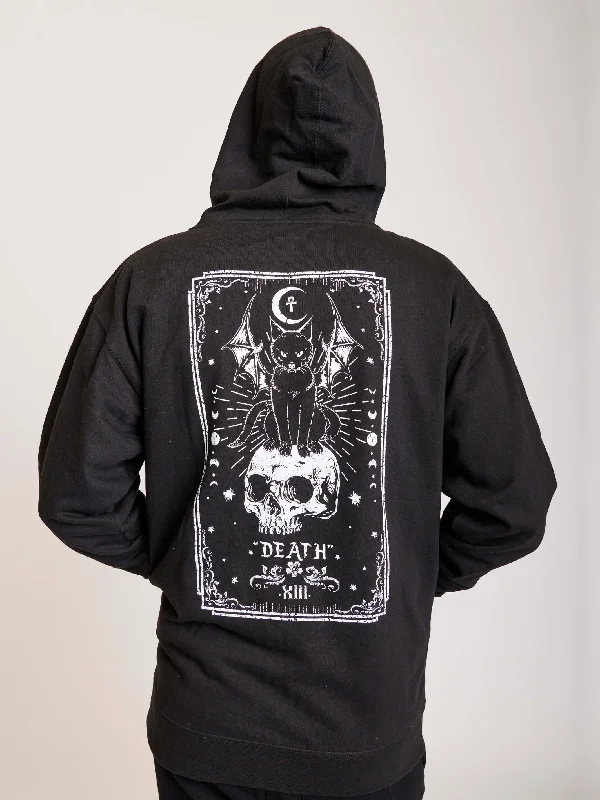Weekend Offers That Shine Death Tarot Zip Up Hoodie