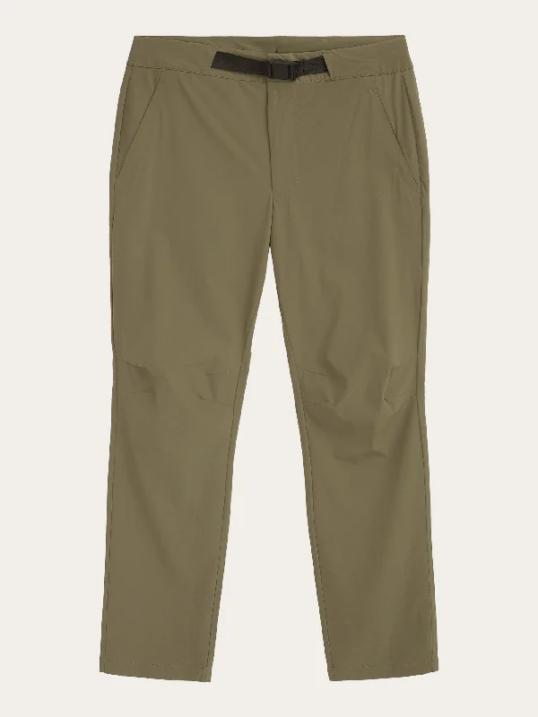Best Seller TIM tapered elastic waist string pants - GRS/Vegan - Burned Olive
