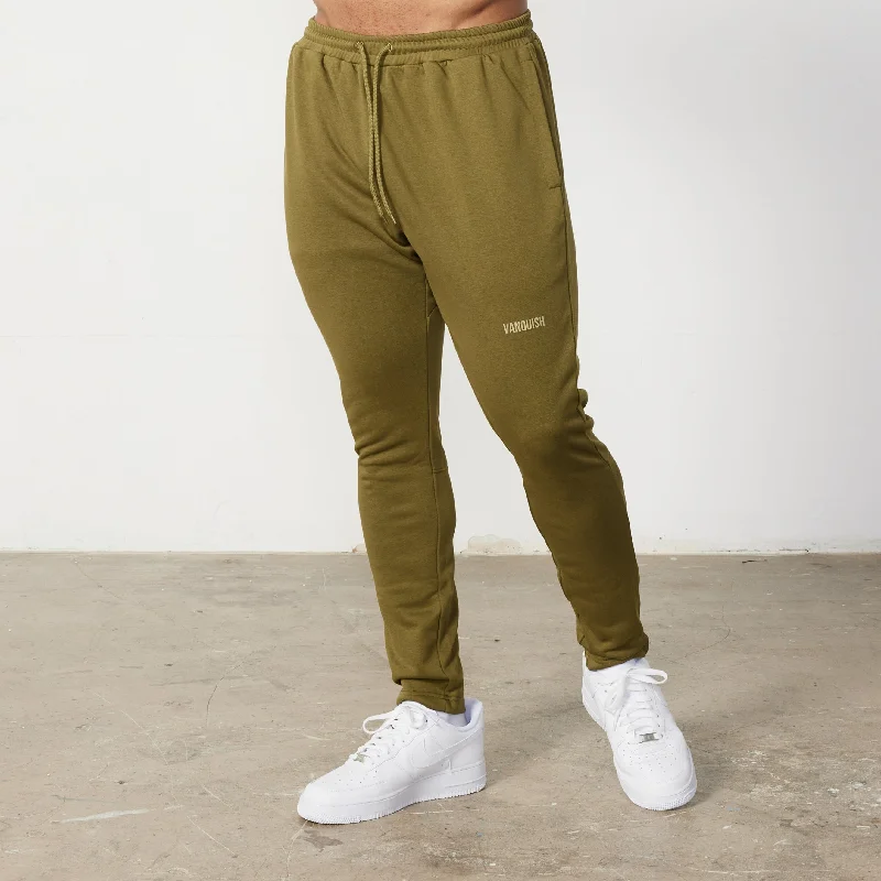 Amazing Value Vanquish Essential Olive Green Tapered Fit Sweatpants