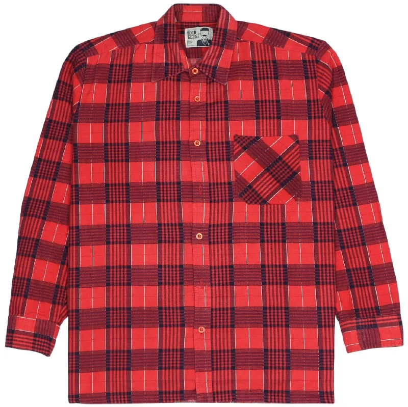 Savings Event George Checkered Flannel Shirt Red