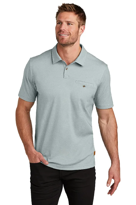 Year-End Clearance TravisMathew Mens Sunsetters Moisture Wicking Short Sleeve Polo Shirt w/ Pocket - Heather Balsam Green Year-End Clearance TravisMathew Mens Sunsetters Moisture Wicking Short Sleeve Polo Shirt w/ Pocket - Heather Balsam Green