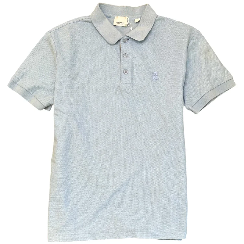 Deal Dash Men's Embroidered Logo Polo Shirt Blue Size L