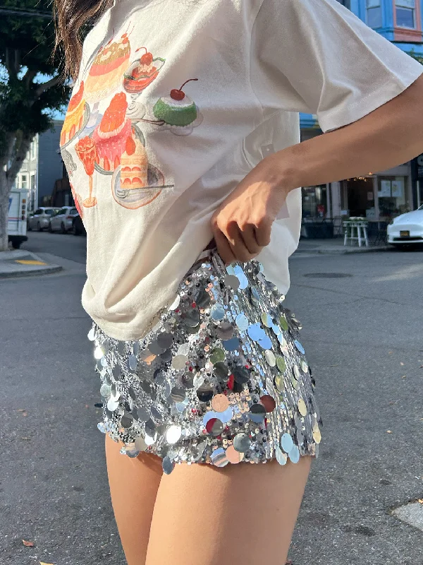 Weekend Discounts to Love Fever Hot Pant - Silver