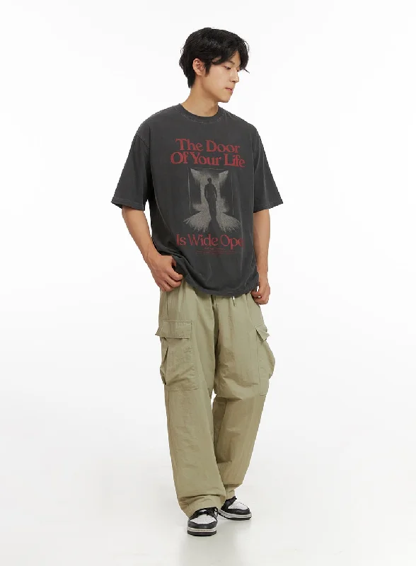 Crazy Savings Men's Cargo Wide Leg Pants IG409