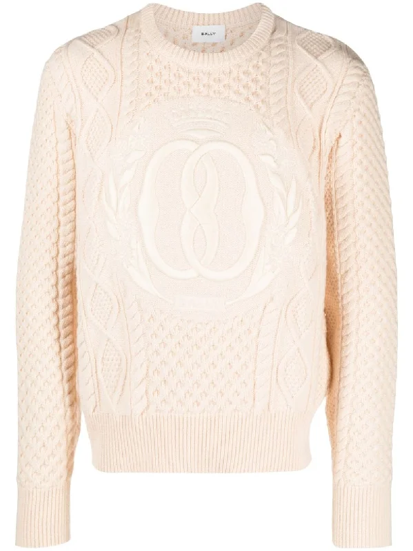 Extra Savings Intarsia-Knit Logo Wool Jumper