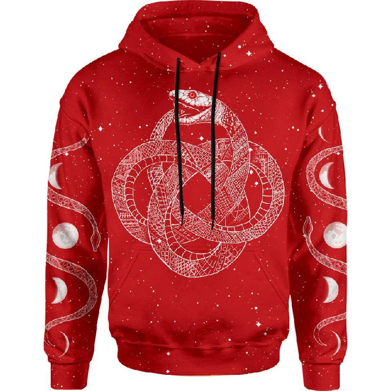 Final Markdown Ouroboros Pullover Hoodie - Red Edition