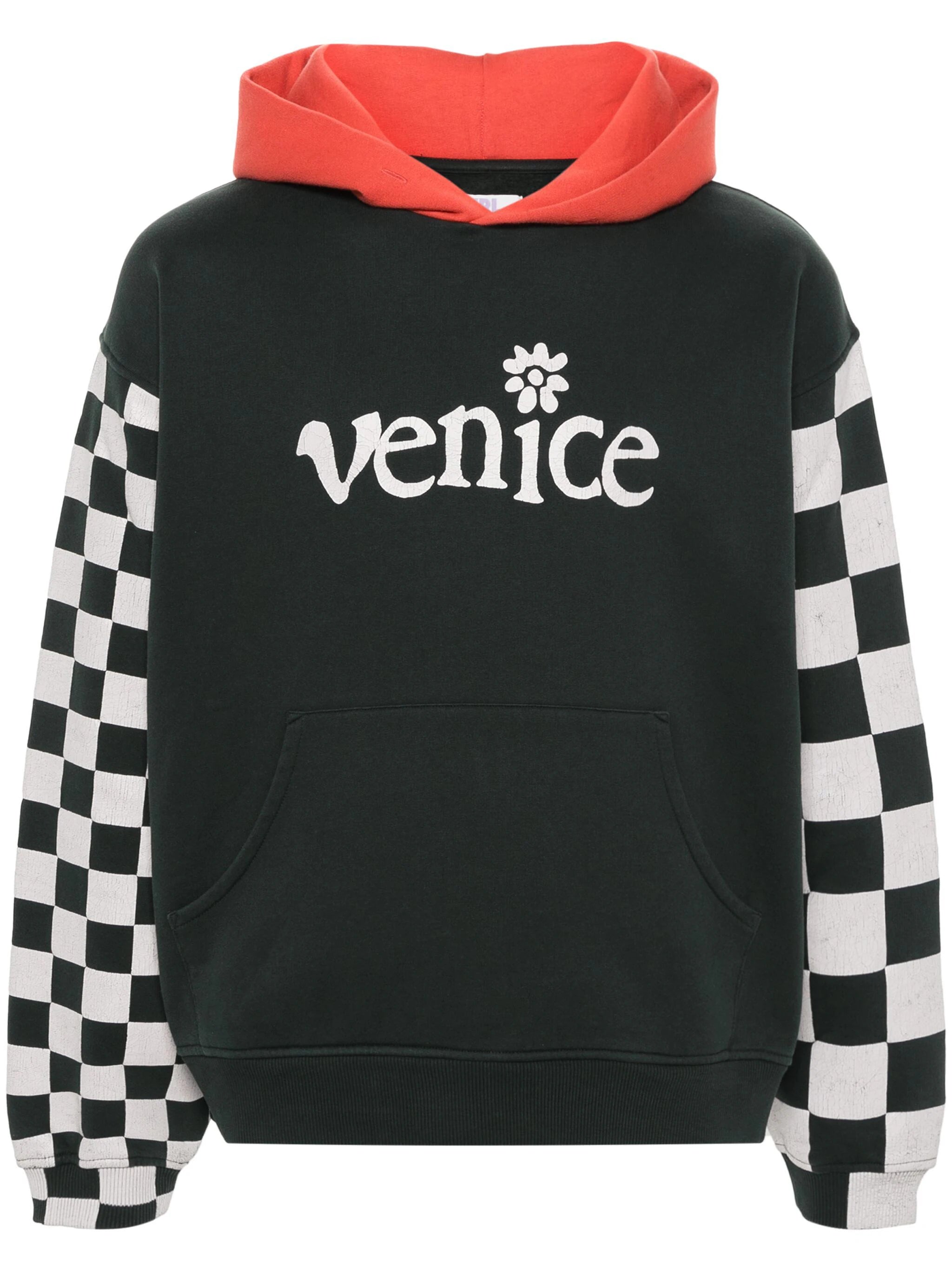 Deal Frenzy Venice-Print Colour-Block Hoodie
