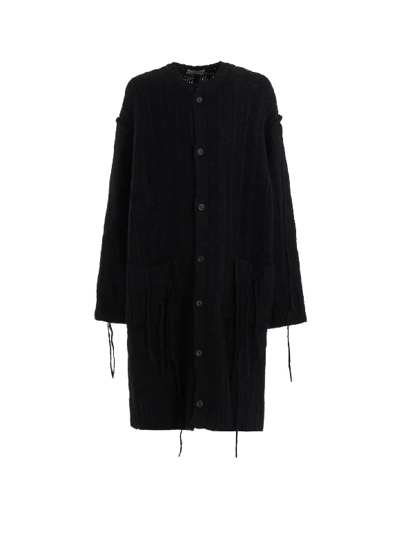 While Supplies Last 3G STRIPE STRING LONG CARDIGAN