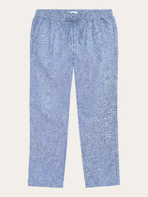 Price Cut Loose linen pant - Moonlight Blue