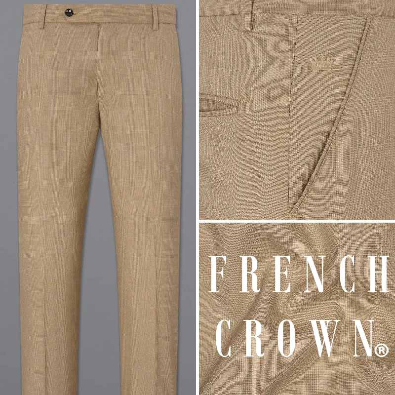Can't Be Beat Sandrift Brown Plaid Pant