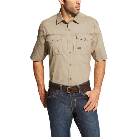 Weekend Discounts to Savor ARIAT REBAR WORKMAN SHORT SLEEVE LIGHTWEIGHT WORK SHIRT