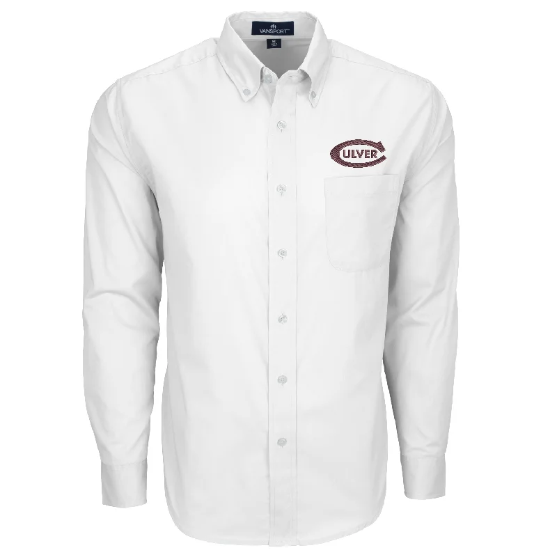 Don’t Miss Out Classic Culver-C Wicked Woven Button Down - White