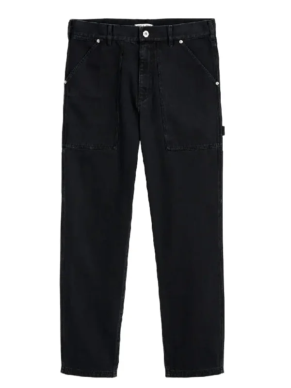 Weekend Wonders Await! Painter Pant in Recycled Denim- Washed Black