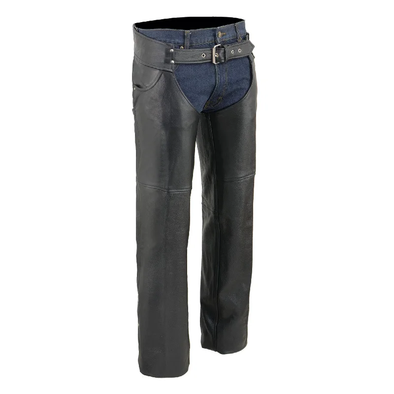 Weekend Deals That Spark Event Leather EL1101 Black Real Leather Motorcycle Chaps for Men - Premium Leather Riding Chaps Weekend Deals That Spark Event Leather EL1101 Black Real Leather Motorcycle Chaps for Men - Premium Leather Riding Chaps