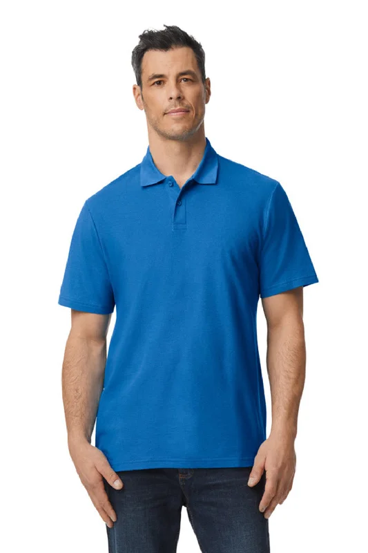 Exclusive Savings Gildan Mens SoftStyle Double Pique Short Sleeve Polo Shirt - Royal Blue Exclusive Savings Gildan Mens SoftStyle Double Pique Short Sleeve Polo Shirt - Royal Blue