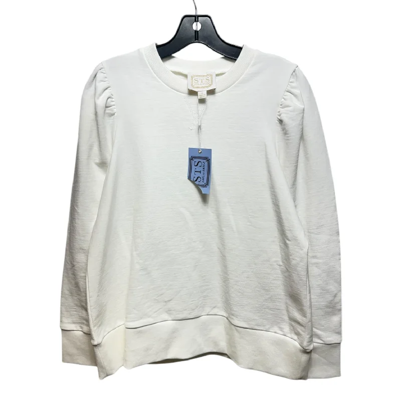 Unbeatable Prices Top Long Sleeve By Sail To Sable In White, Size: M