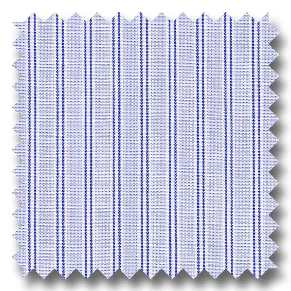 Weekend Offers That Dazzle Blue and Navy Stripe 2Ply Broadcloth - Custom Dress Shirt