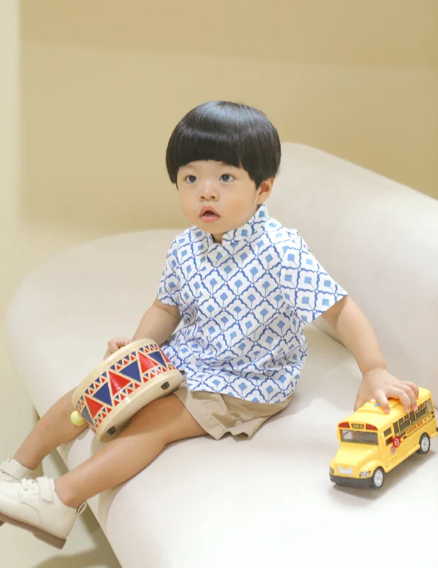 Weekend Shopping Bliss Anders Shirt in Porcelain Tiles