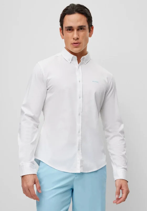 Online Specials Hugo Boss Two Tone Cotton Shirt, White