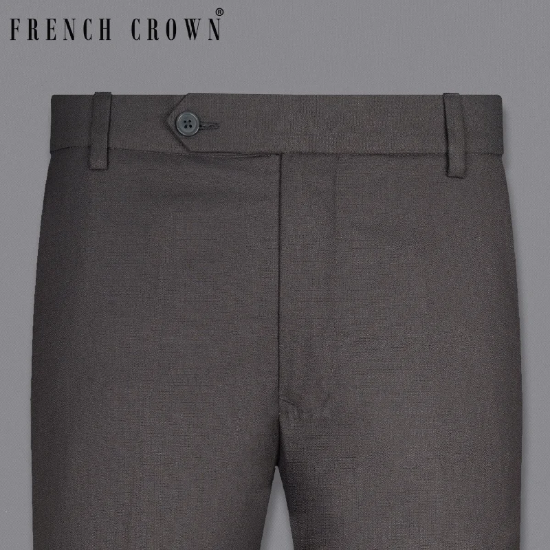 Don't Miss Out STEEL GREY SUBTLE CHECKERED PANT