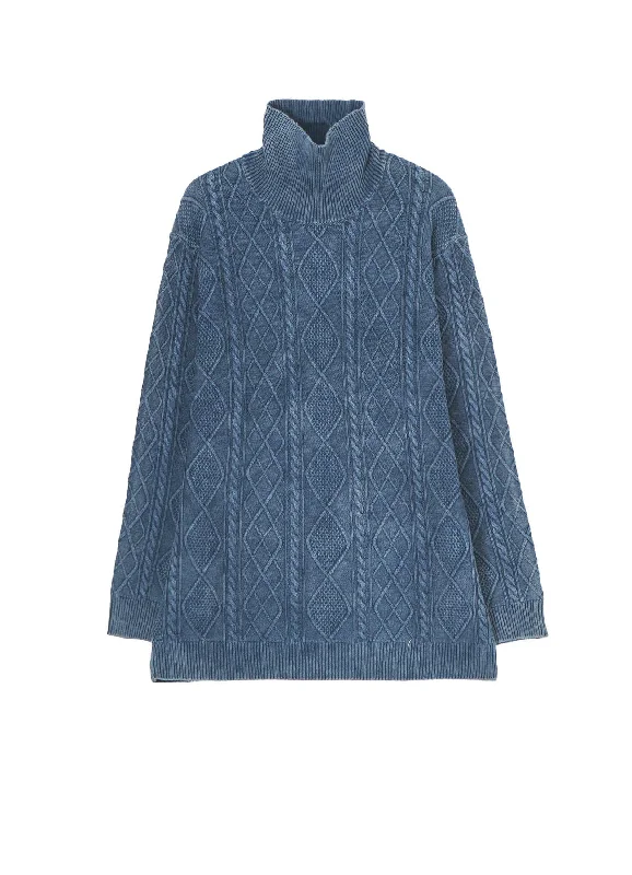 Don't Wait 7G ALAN DISCHARGE HIGH NECK KNIT