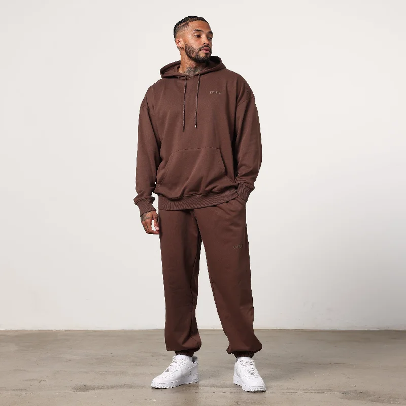 Super Bargain Vanquish Essential Chocolate Oversized Sweatpants