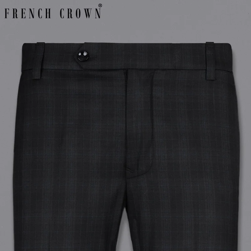 While Supplies Last Mine Shaft Black Plaid Wool Rich Pant