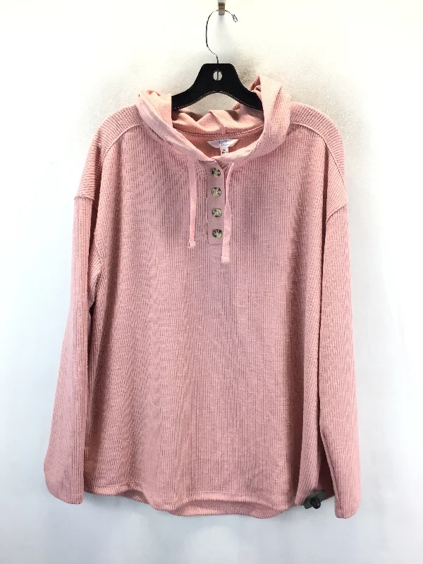 Steal Deal Sweatshirt Hoodie By Time And Tru In Pink, Size: Xl