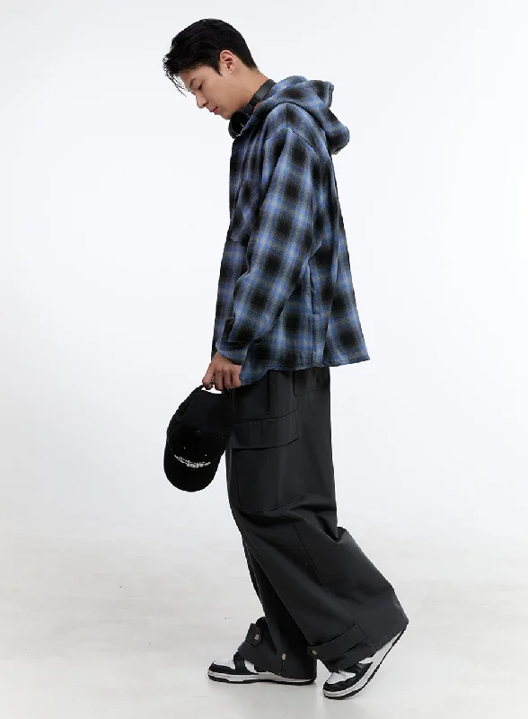 Huge Savings Men's Wide Fit Cargo Cotton Pants IG428