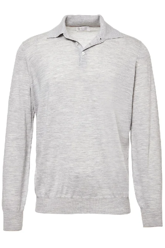 Weekend Wonders Await! Lightweight Polo Sweater
