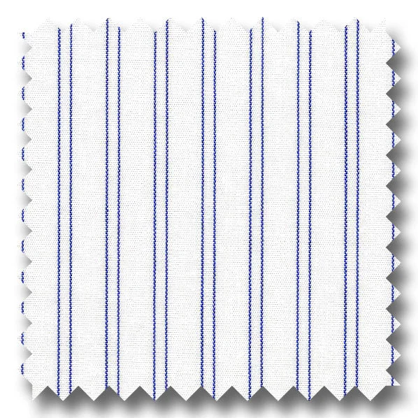 Exclusive Online Offer Dark Blue Stripe 2Ply Broadcloth - Custom Dress Shirt