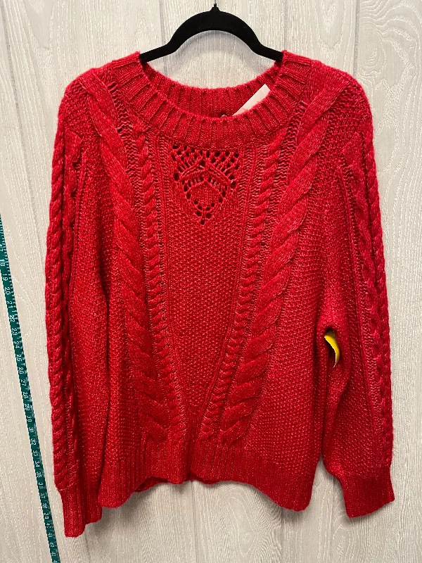 Weekend Specials to Indulge In Sweater By Talbots In Red, Size: 2x