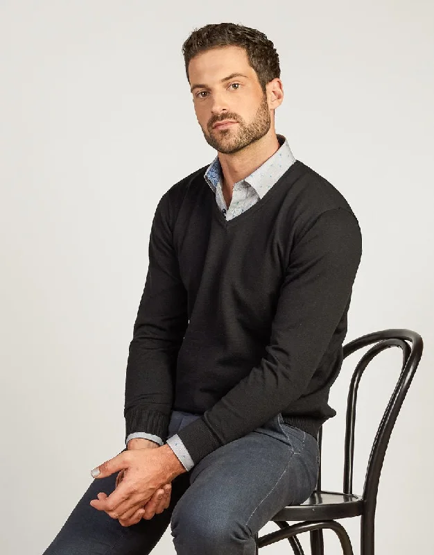 Best Seller Fairlie Black V-Neck Jersey